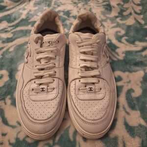 Authenticated Chanel Calfskin Sneakers